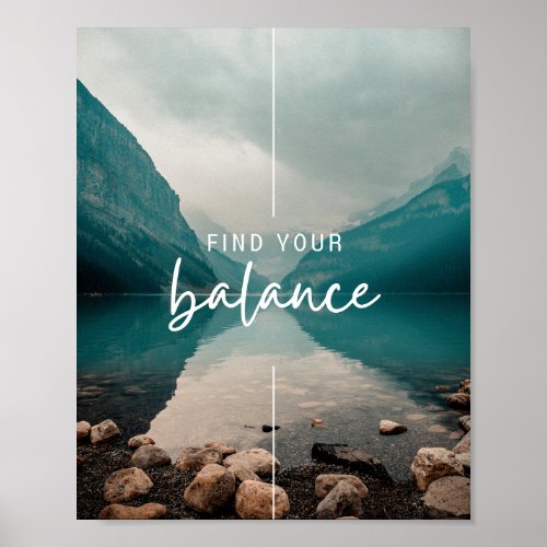 Find Your Balance Nature Lakeside Wall Art