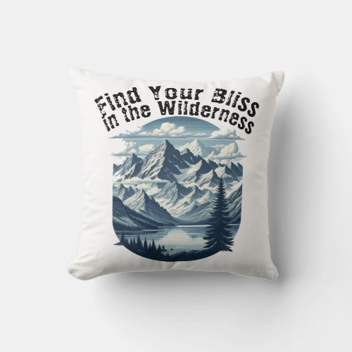 Find Your Bliss in the Wilderness Discover Sereni Throw Pillow