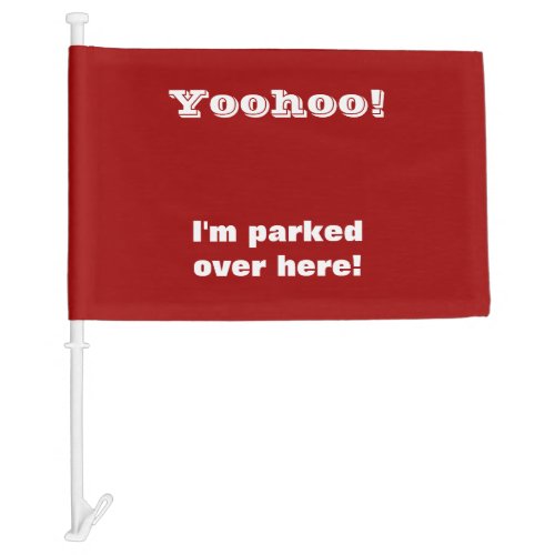 Find Your Car in the Parking Lot Car Flag