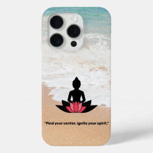 "Find your center, ignite your spirit." YOGA LOVER iPhone 15 Pro Case