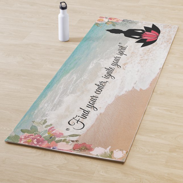"Find your center, ignite your spirit." YOGA LOVER Mat (In Situ)