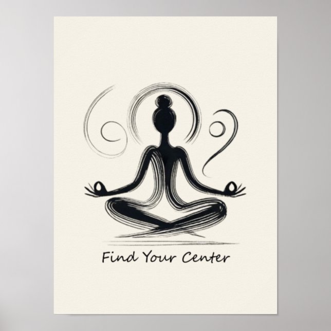 Find Your Center Poster (Front)