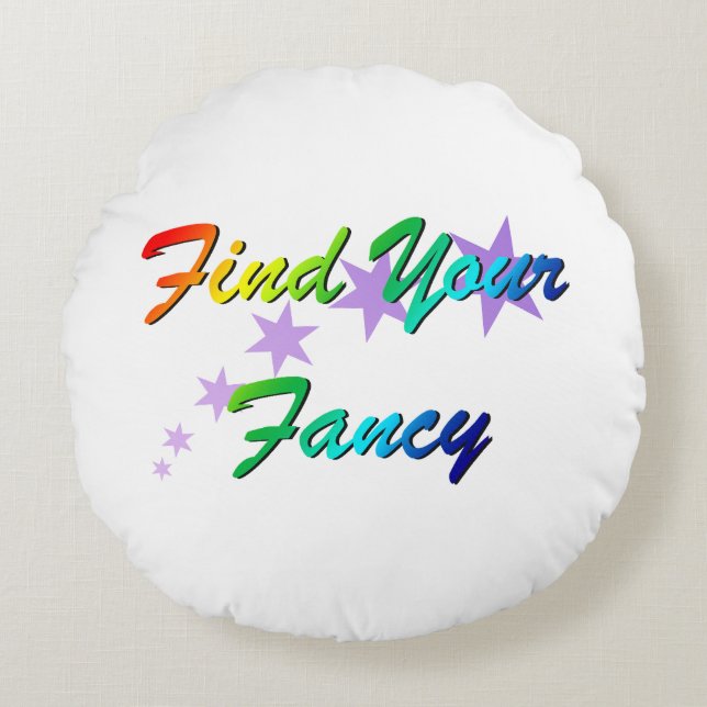 Find your fancy 2 round pillow (Front)