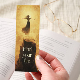 Find Your Fire Motivational Bookmark