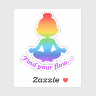 Find Your Flow Sticker (Rainbow)
