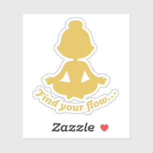Find Your Flow Sticker (Yellow)