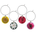 Find Your Flower Center Glass Wine Charm