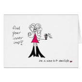 Find your inner imp Crazyhair card (Front Horizontal)