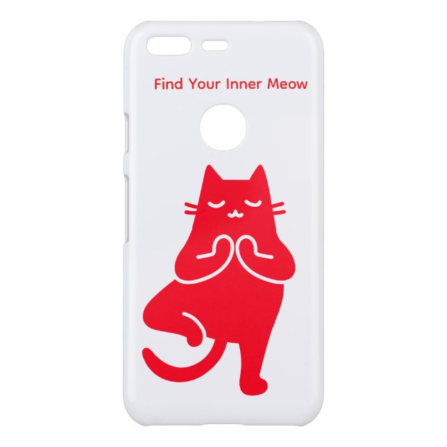 Find Your Inner Meow Red Cat iPhone Case (Back)