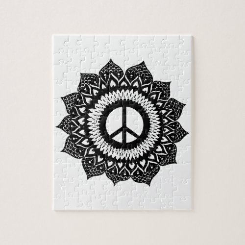 Find your inner peace  Mandala Design Jigsaw Puzzle