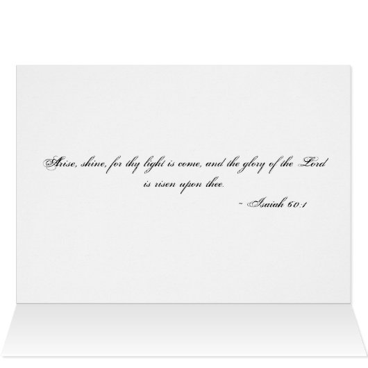 Find Your Light Card (Inside Horizontal (Top))