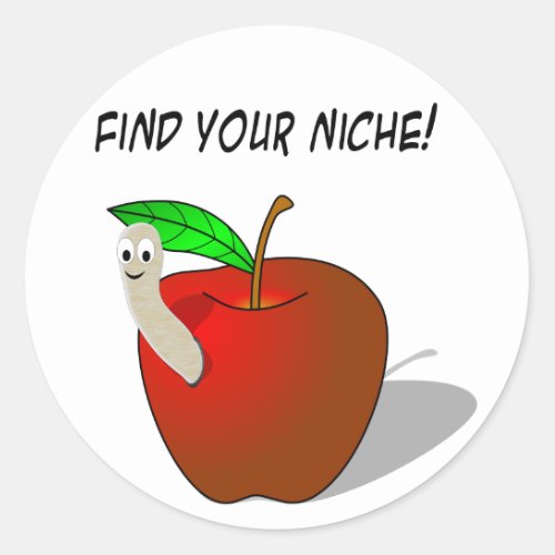 Find Your Niche Classic Round Sticker