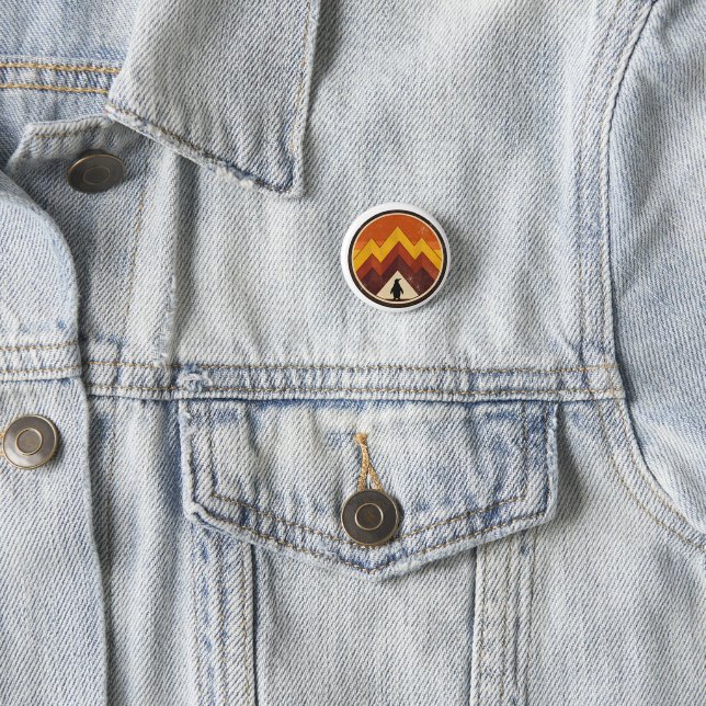 Find Your Own  Mountain– Inspirational Penguin  Button (In Situ)