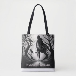 Find your own path tote bag