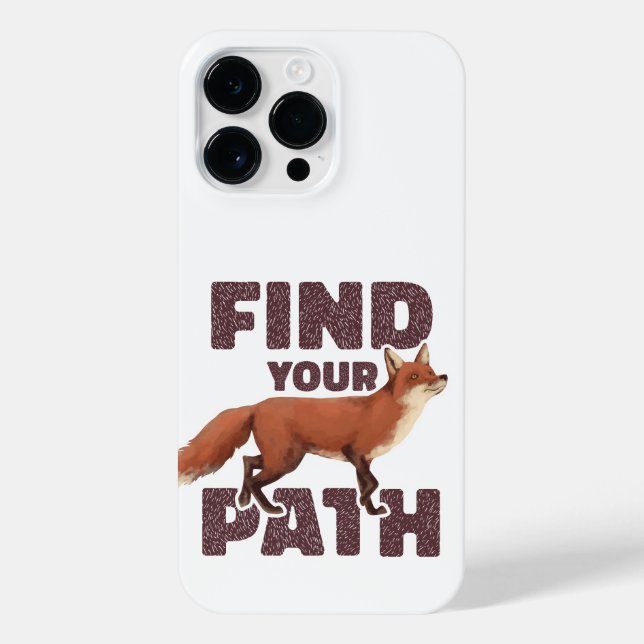 FIND YOUR PATH FOREST FOX iPhone CASE (Back)
