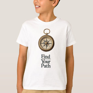 "Find Your Path Kids' Compass & Map T-Shirt" T-Shirt