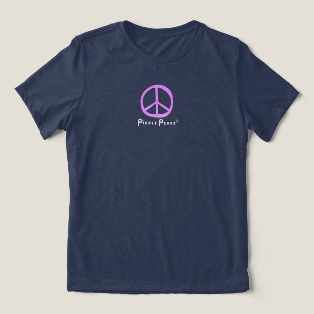 Find your peace purples Tri-Blend shirt (Design Front)