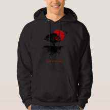 Find Your Peace Red Sun Tree Hoodie