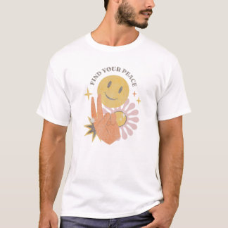 Find Your Peace Retro Hippie Vintage T-Shirt
