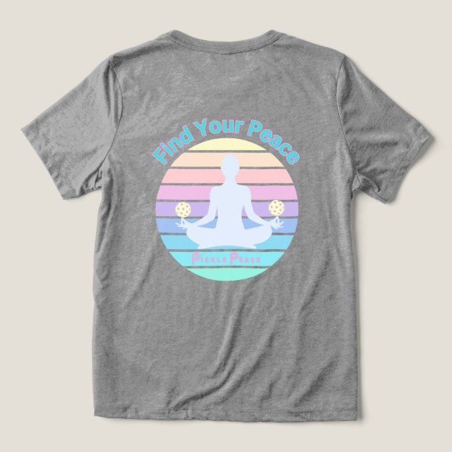 Find your Peace Tri-Blend Shirt (Design Back)