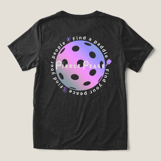 Find your people, find your peace Tri-Blend shirt (Design Back)
