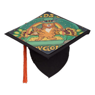 Find your Pot of Gold Green-filled Day of Joy! Graduation Cap Topper