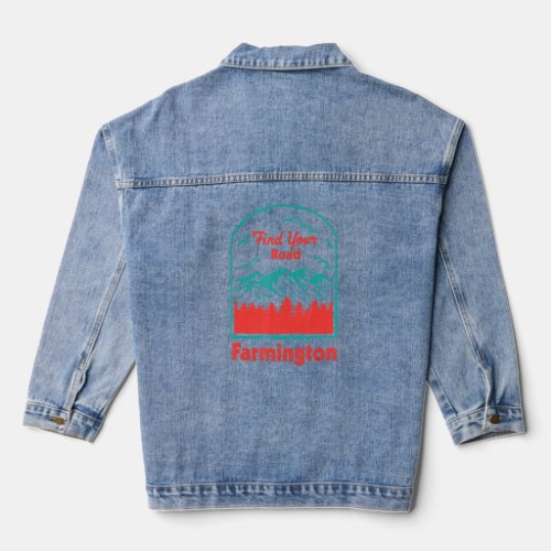 Find Your Road Camping Sayings Camper Quotes Farmi Denim Jacket