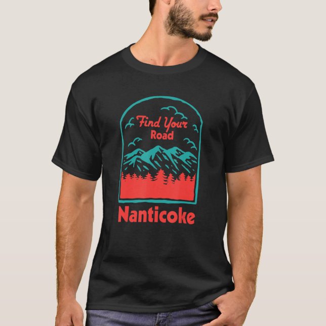 Find Your Road Camping Sayings Camper Quotes Nanti T-Shirt (Front)