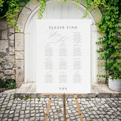 Find Your Seat Green Sage Wedding Seating Chart Foam Board