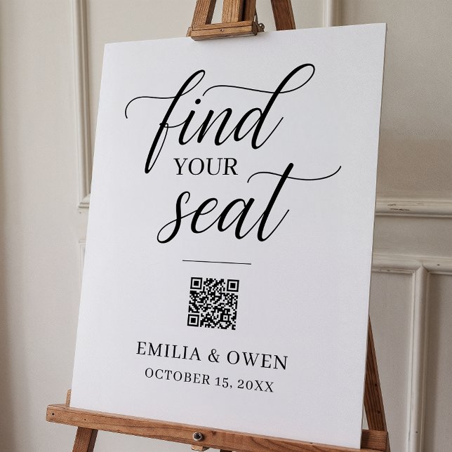 Find your seat wedding seating sign (Creator Uploaded)