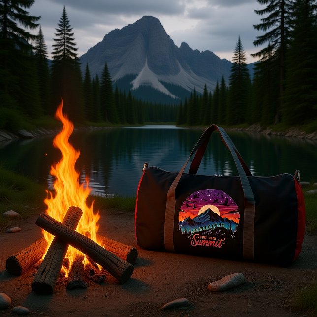 Find Your Summit Night Sky Hike  Duffle Bag (Creator Uploaded)