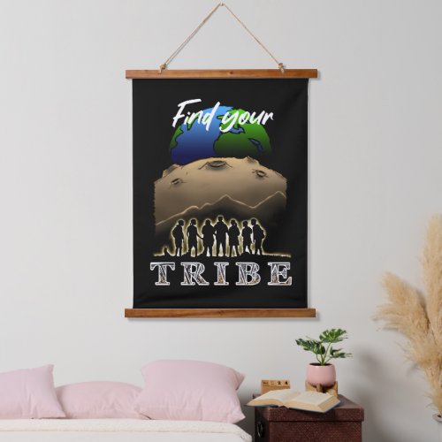 Find Your Tribe Hanging Tapestry