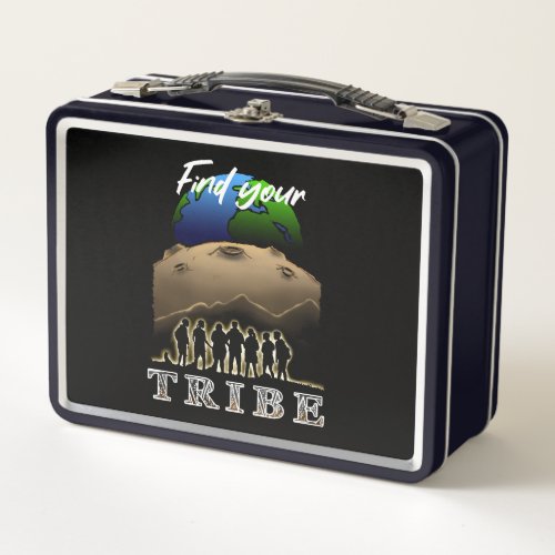 Find Your Tribe Metal Lunch Box