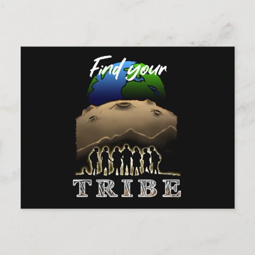 Find Your Tribe Postcard