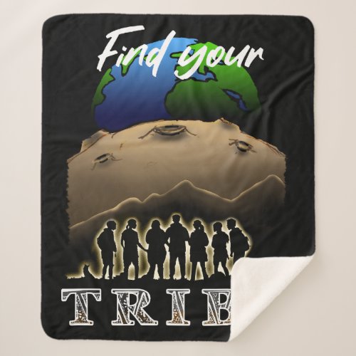 Find Your Tribe Sherpa Blanket