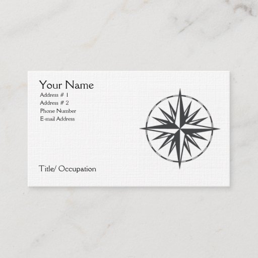 Customizable Find Your Way Business Cards