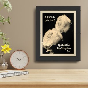 Find Your Way Home Inspirational Rumi Quote Framed Art