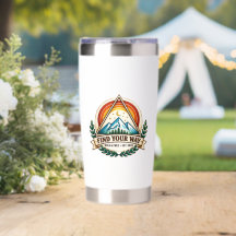 Find Your Way Vintage Mountain Insulated Tumbler