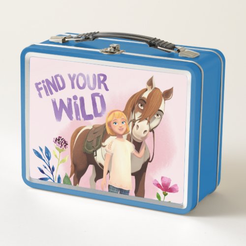 Find Your Wild Boomerang  Abigail Metal Lunch Box