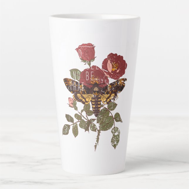 find yourself and be that self motivation  latte mug (Front)