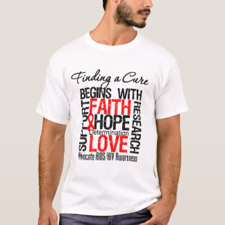 Finding a Cure For AIDS HIV T-Shirt