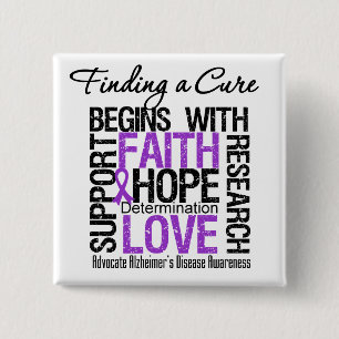 Finding a Cure For Alzheimers Disease Button