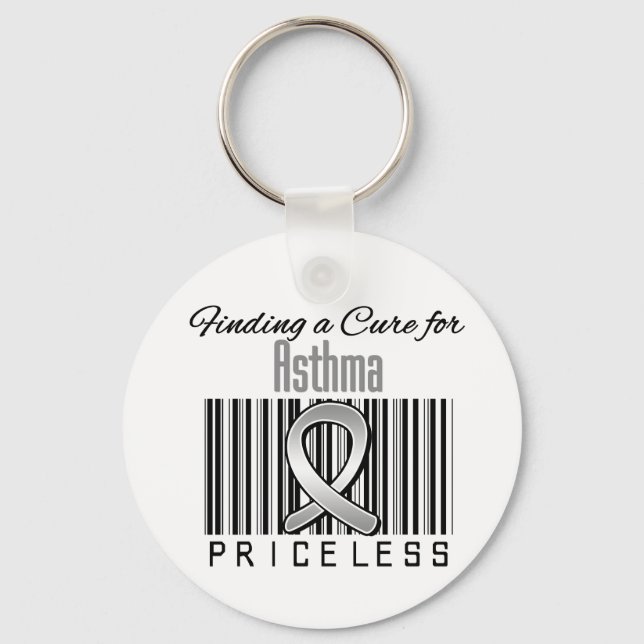 Finding a Cure For Asthma PRICELESS Keychain (Front)