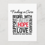 Finding a Cure For Brain Tumors Postcard