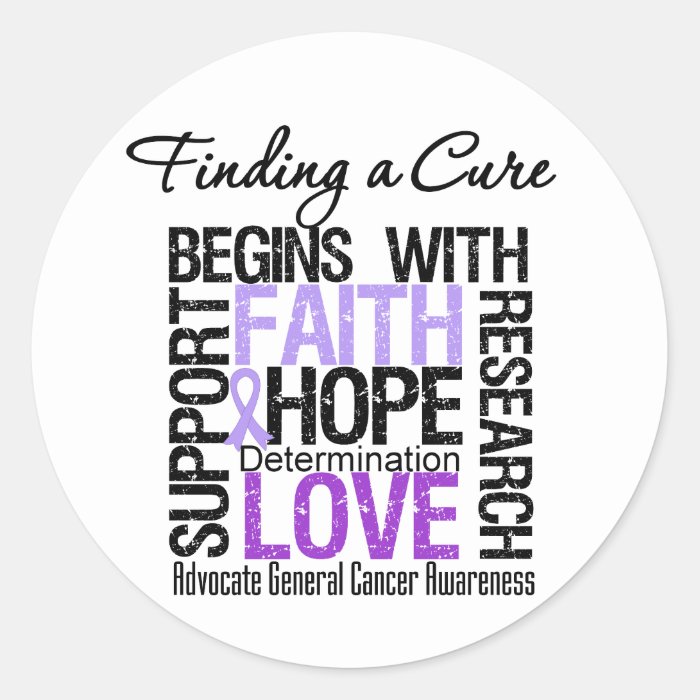 Finding a Cure For Cancer Stickers