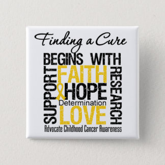 Finding a Cure For Childhood Cancer Pinback Button