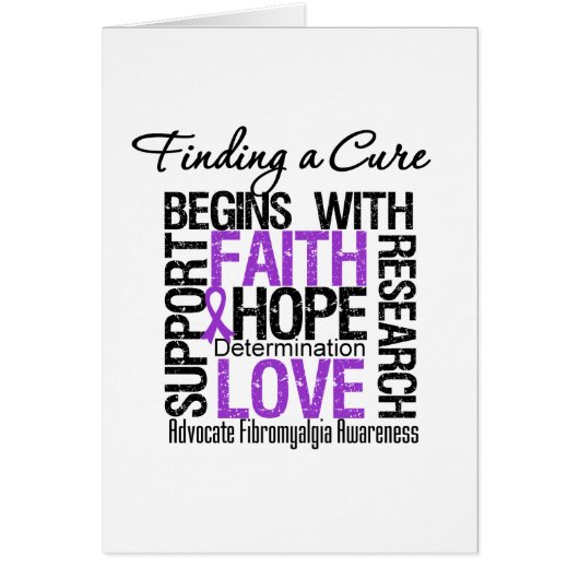 Finding a Cure For Fibromyalgia Cards (Front)