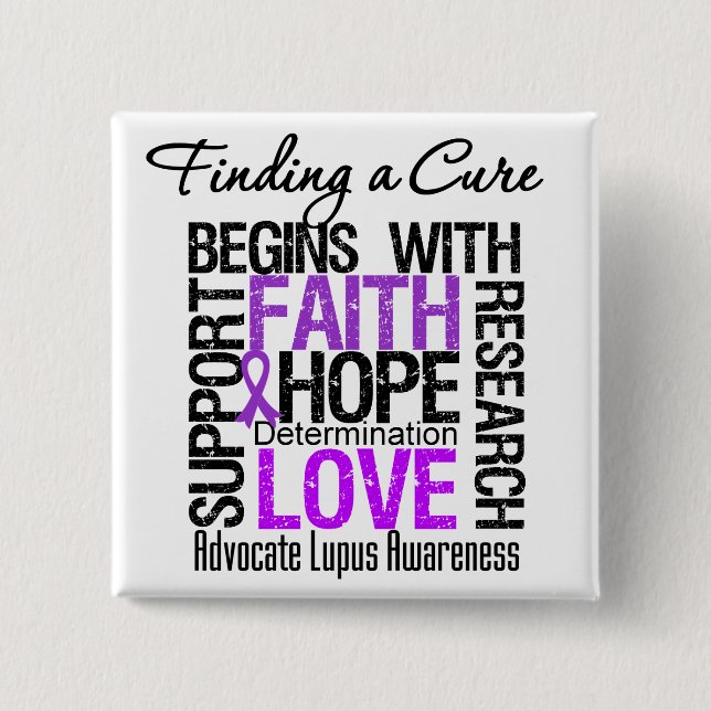 Finding a Cure For Lupus Button (Front)