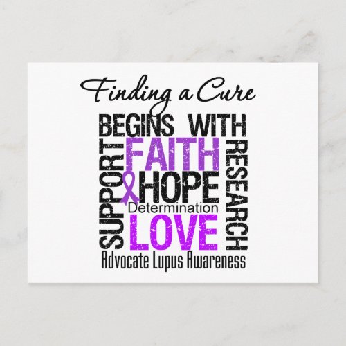 Finding a Cure For Lupus Postcard