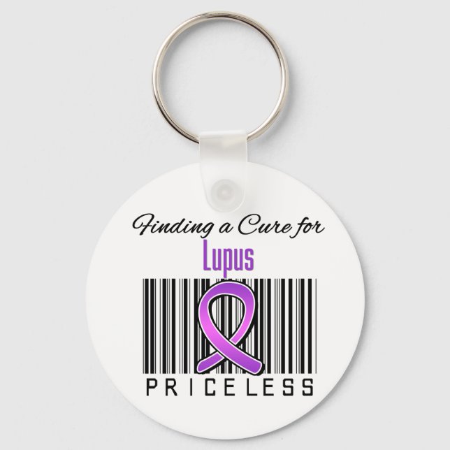 Finding a Cure For Lupus PRICELESS Keychain (Front)